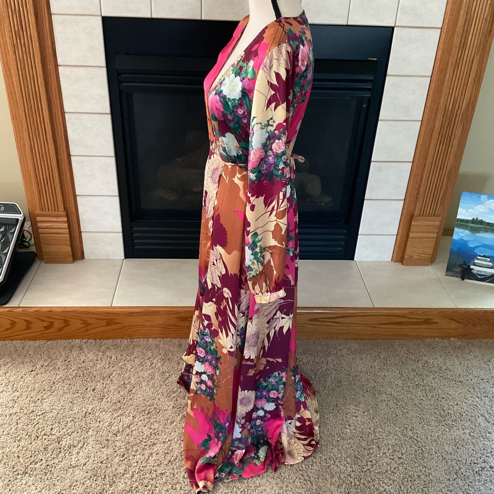Lulus Floral Print Maxi Dress, Women’s Sz XS - Picture 4 of 12
